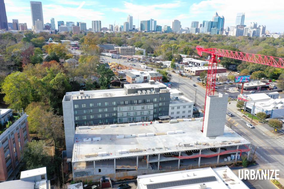 Ponce City Market's first new highrise tops out over BeltLine